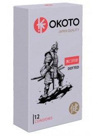 Точечные презервативы OKOTO Dotted - 12 шт. - Sitabella - купить с доставкой в Электростали
