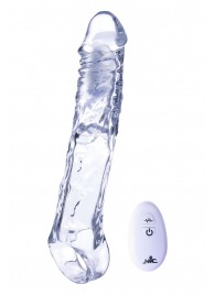 Прозрачная насадка-удлинитель Length Enhancer With Bullet с подхватом - 22,3 см. - NMC - в Электростали купить с доставкой