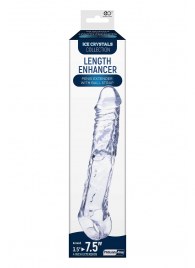 Прозрачная насадка-удлинитель Length Enhancer с подхватом - 22,3 см. - NMC - в Электростали купить с доставкой