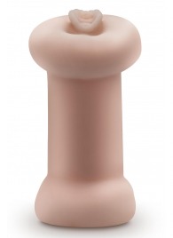 Телесный люминесцентный двусторонний мастурбатор Tasha - Blush Novelties - в Электростали купить с доставкой