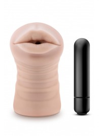 Телесный мастурбатор-ротик Nicole Vibrating Masturbator - Blush Novelties - в Электростали купить с доставкой