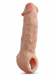 Телесная насадка-удлинитель Intrepid 9.25 Inch Realistic Penis Extender Sleeve - 23,5 см. - Blush Novelties - в Электростали купить с доставкой