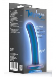 Синяя насадка с гладкой поверхностью Surrender 5.75 Inch Intermediate Pegging Dildo - 14,6 см. - Blush Novelties - купить с доставкой в Электростали