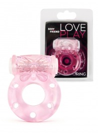 Розовое эрекционное виброкольцо с бабочкой - 1137 - в Электростали купить с доставкой