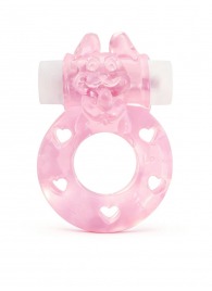 Розовое эрекционное виброкольцо в форме зайчика - 1137 - в Электростали купить с доставкой