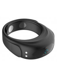Черное эрекционное виброкольцо на ремешках - Boys of Toys - в Электростали купить с доставкой