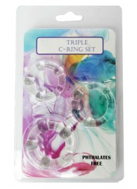 Набор из 3 эрекционных прозрачных колец - Boys of Toys - в Электростали купить с доставкой