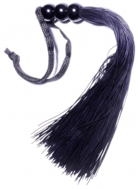 Черная силиконовая плетка - 25,4 см. - Boys of Toys - купить с доставкой в Электростали