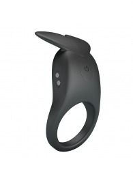 Черное перезаряжаемое виброкольцо Carlton - Baile - в Электростали купить с доставкой
