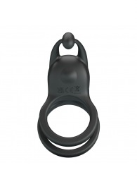 Черное перезаряжаемое виброкольцо Goodwin - Baile - в Электростали купить с доставкой