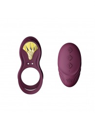 Фиолетовое эрекционное виброкольцо Bayek с пультом ДУ - Zalo - в Электростали купить с доставкой