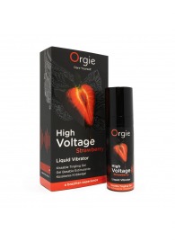 Жидкий вибратор Orgie High Voltage Strawberry - 15 мл. - ORGIE - купить с доставкой в Электростали