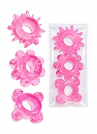 Комплект из 3 розовых эрекционных колец - Erowoman-Eroman - в Электростали купить с доставкой