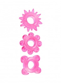 Комплект из 3 розовых эрекционных колец - Erowoman-Eroman - в Электростали купить с доставкой