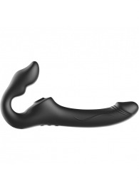 Черный безремневой страпон с 3 моторами - Ibiza - купить с доставкой в Электростали