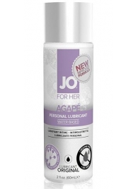 Лубрикант на водной основе для женщин JO AGAPE LUBRICANT ORIGINAL - 60 мл. - System JO - купить с доставкой в Электростали