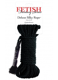 Черная веревка для фиксации Deluxe Silky Rope - 9,75 м. - Pipedream - купить с доставкой в Электростали