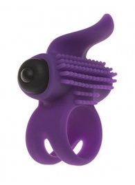 Эрекционное кольцо с подхватом мошонки и стимуляцией клитора Bullet Lastic Ring - Adrien Lastic - в Электростали купить с доставкой