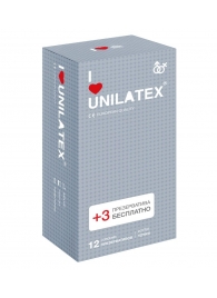 Презервативы с точками Unilatex Dotted - 12 шт. + 3 шт. в подарок - Unilatex - купить с доставкой в Электростали