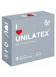 Презервативы с точками Unilatex Dotted - 3 шт. - Unilatex - купить с доставкой в Электростали