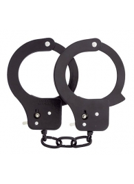 Чёрные наручники из листового металла BONDX METAL CUFFS BLACK - Dream Toys - купить с доставкой в Электростали