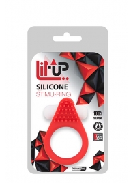 Красное эрекционное кольцо LIT-UP SILICONE STIMU RING 1 RED - Dream Toys - в Электростали купить с доставкой