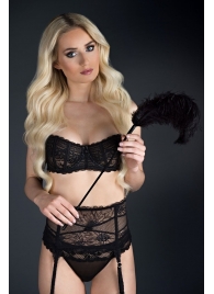 Стек с большим чёрным пером Large Feather Tickler - 65 см. - Blush Novelties - купить с доставкой в Электростали