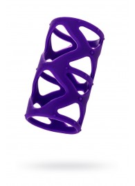 Фиолетовая насадка-сетка на пенис - 7,5 см. - A-toys - в Электростали купить с доставкой