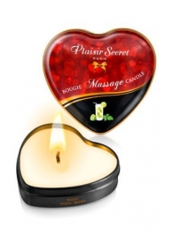 Массажная свеча с ароматом мохито Bougie Massage Candle - 35 мл. - Plaisir Secret - купить с доставкой в Электростали