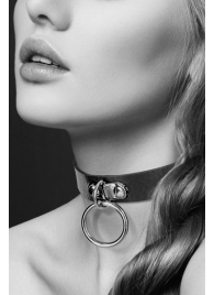 Узенький ошейник из полиуретана с кольцом - Bijoux Pour Toi - купить с доставкой в Электростали