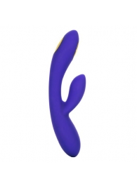 Фиолетовый вибратор с функцией электростимуляции Intimate E-Stimulator Dual Wand - 21,5 см. - California Exotic Novelties - купить с доставкой в Электростали