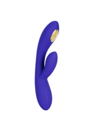 Фиолетовый вибратор с функцией электростимуляции Intimate E-Stimulator Dual Wand - 21,5 см. - California Exotic Novelties - купить с доставкой в Электростали