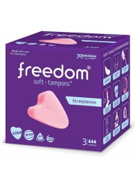 Женские гигиенические тампоны без веревочки FREEDOM normal - 3 шт. - Freedom - купить с доставкой в Электростали