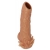 Телесная насадка с усиками и открытой головкой Nude Sleeve M - 12 см. - KOKOS - в Электростали купить с доставкой