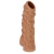 Телесная насадка с венками и открытой головкой Nude Sleeve S - 10 см. - KOKOS - в Электростали купить с доставкой