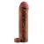 Коричневая насадка с кольцом Perfect 2 Extension with Ball Strap - 19 см. - Pipedream - в Электростали купить с доставкой