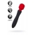 Черно-красный двусторонний вибромассажер Black Red - 21 см. - ToyFa купить в Электростали с доставкой в Orgasmix.ru Черно-красный двусторонний вибромассажер Black Red - 21 см. - ToyFa