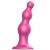 Розовая насадка Strap-On-Me Dildo Plug Beads size L - Strap-on-me - купить с доставкой в Электростали