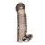 Дымчатая насадка на пенис с вибрацией  Vibrating Penis Enhancing Sleeve Extension - 13,3 см. - BlueLine - в Электростали купить с доставкой
