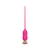 Розовый тонкий стимулятор Nipple Vibrator - 23 см. - I-MOON - купить с доставкой в Электростали