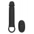 Черная насадка-удлинитель с вибрацией Vibrating Extender With Remote - Dream Toys - в Электростали купить с доставкой