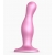 Розовая насадка Strap-On-Me Dildo Plug Curvy size M - Strap-on-me - купить с доставкой в Электростали