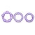 Набор из 3 фиолетовых эрекционных колец Stay Hard Beaded Cockrings - Blush Novelties - в Электростали купить с доставкой