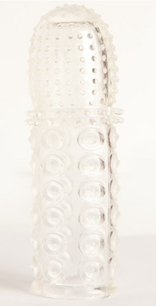 Прозрачная закрытая гелевая насадка - 13,5 см. - Toyfa Basic - в Электростали купить с доставкой