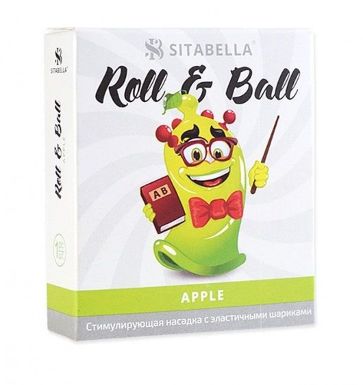 Стимулирующий презерватив-насадка Roll   Ball Apple - Sitabella - купить с доставкой в Электростали