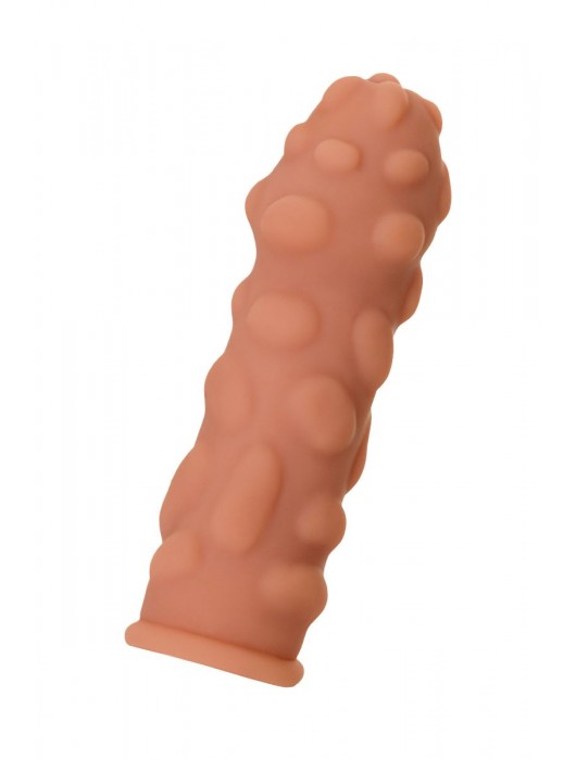 Телесная реалистичная насадка KOKOS Extreme Sleeve 11 с дополнительной стимуляцией - 12,7 см. - KOKOS - в Электростали купить с доставкой