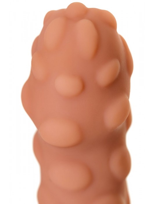 Телесная реалистичная насадка KOKOS Extreme Sleeve 11 с дополнительной стимуляцией - 12,7 см. - KOKOS - в Электростали купить с доставкой