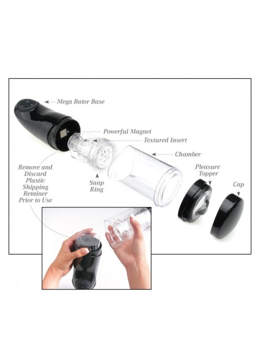 Прозрачный автоматический мастурбатор-анус Mega-Bator Ass - Pipedream - в Электростали купить с доставкой