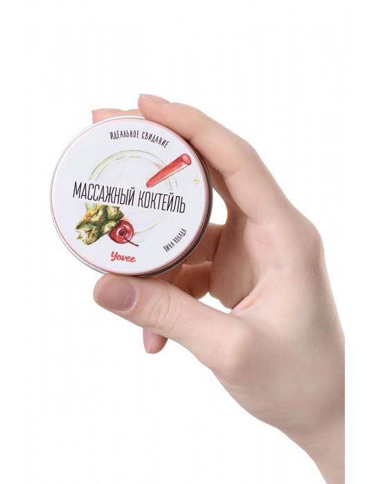 Массажная свеча «Массажный коктейль» с ароматом пина колады - 30 мл. - ToyFa - купить с доставкой в Электростали