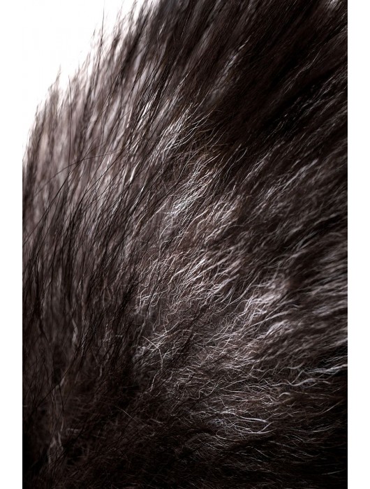 Серебристая металлическая анальная втулка с хвостом чернобурой лисы - размер S - ToyFa - купить с доставкой в Электростали